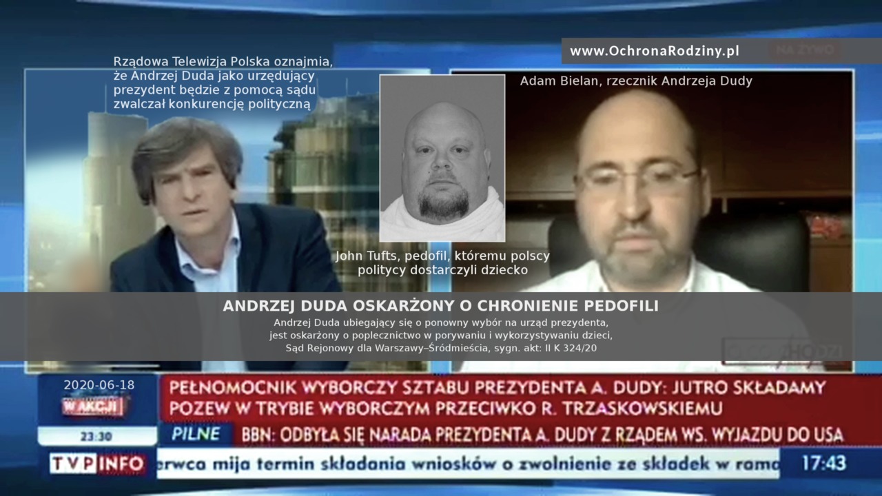 Andrzej Duda jest oskarżony o chronienie pedofili.